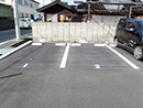 駐車場ﾗｲﾝ・車止め・番号 配置例２