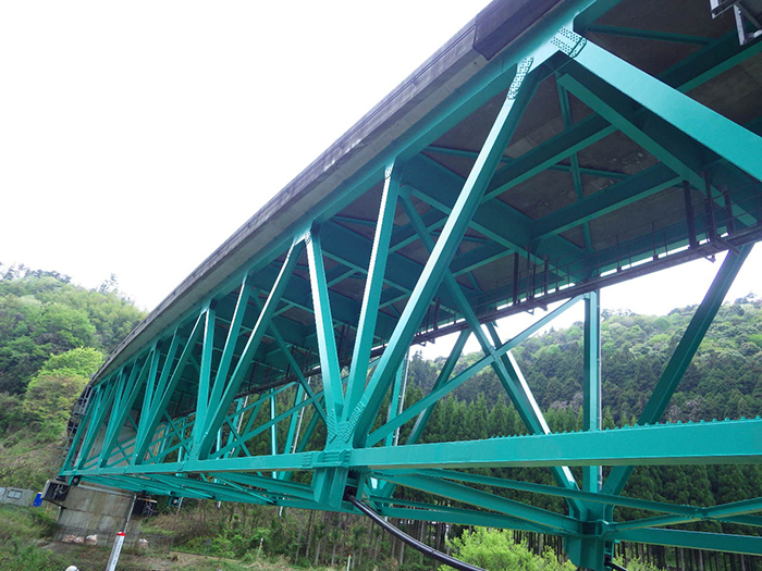 中国自動車道　島地川橋塗替塗装工事 設置例4